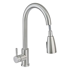 Змішувач для кухні Haiba SUS 014 з висувною лійкою (HB3898)