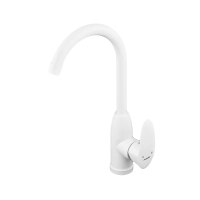 Змішувач для кухні Plamix Cezar-011-B SET White (з підведенням) (PM0667)