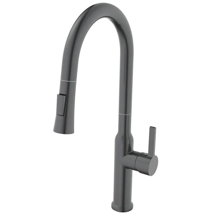 Змішувач для кухні з висувним виливом Mixxus Premium PULL 014 GRAPHITE (MI6959)