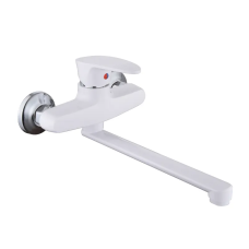 Змішувач для кухні настінний Plamix Cezar-005 White (PM0734)
