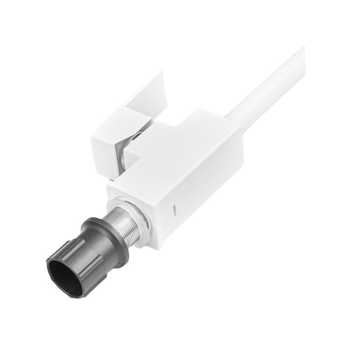 Змішувач для кухні Plamix Kubus-011 SET White (з підведенням) (PM0674)