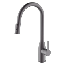 Змішувач для кухні з висувним виливом MIXXUS PREMIUM SUMMER 014 GRAPHITE (Колір графіт) (MI8282)
