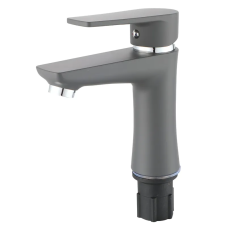 Змішувач для умивальника Plamix Oscar-001 Graphite (без підведення) (Колір графіт) (PM6097)