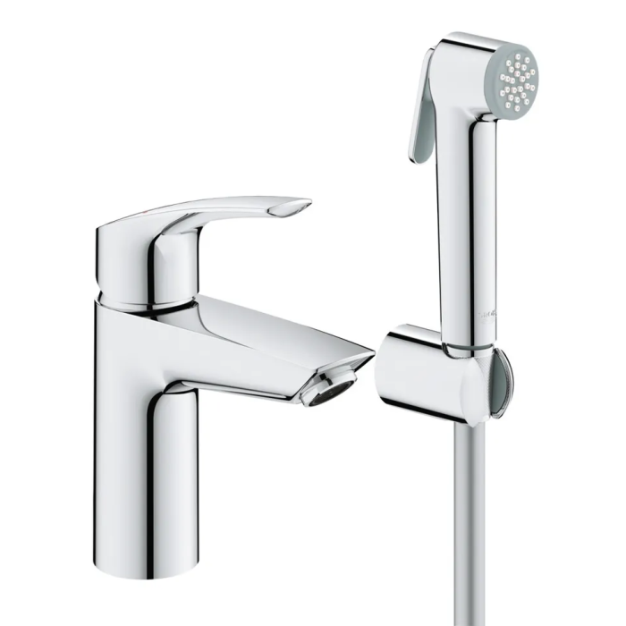 Змішувач для раковини з гігієнічним душем Grohe Eurosmart New (23124003)
