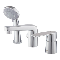 Змішувач для ванни Haiba Alex 022 (3-HOLE) (HB3945)