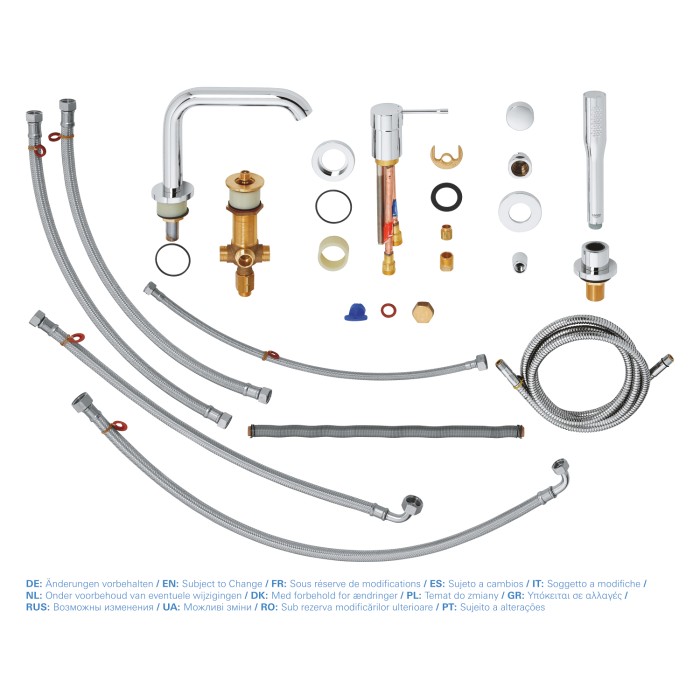 Змішувач на борт ванни на 4 отвори Grohe Essence New (19578001)