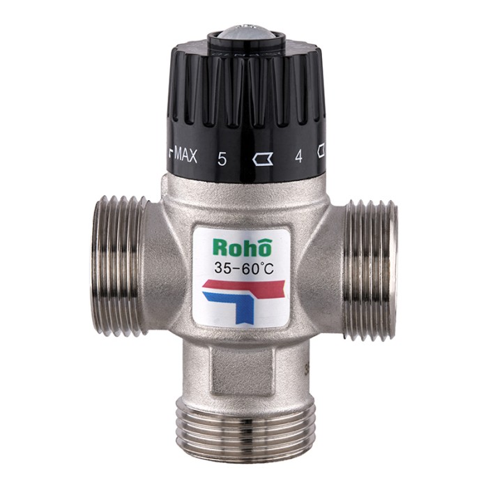 Клапан змішувальний Roho R1207-100 - 1" ЗР термостатичний (35-60*C) (RO1022)