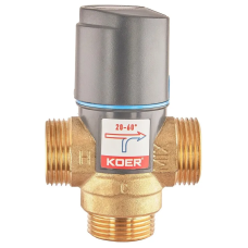 Клапан змішувальний термостатичний Koer KR.1268 - 1'' 20*C-60*C (KR5845)