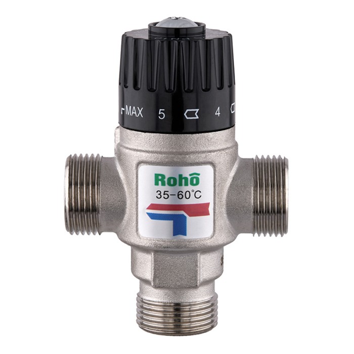 Клапан змішувальний Roho R1207-075 - 3/4" ЗР термостатичний (35-60*C) (RO1021)