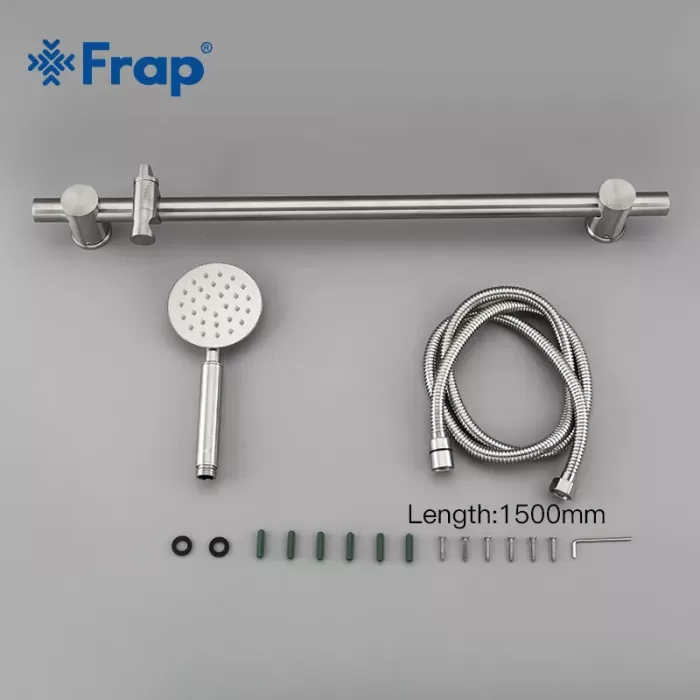 Душовий гарнітур Frap F8016, нержавіюча сталь, 66 см