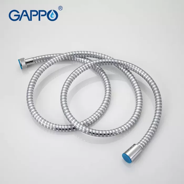 Полімерний шланг для душу GAPPO G42, 1500 мм, сірий/хром