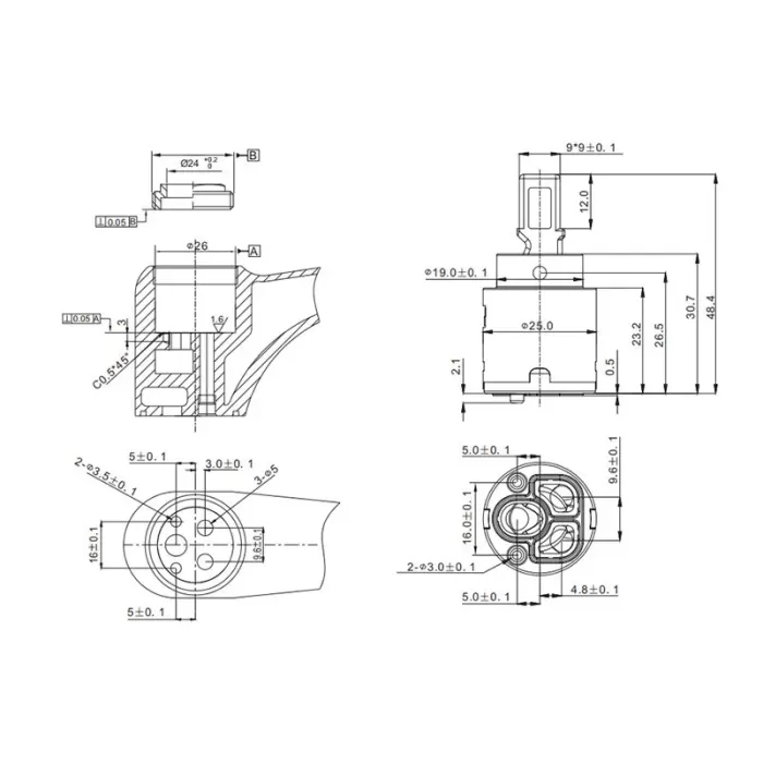 Картридж GAPPO G54 Sedal 25 мм