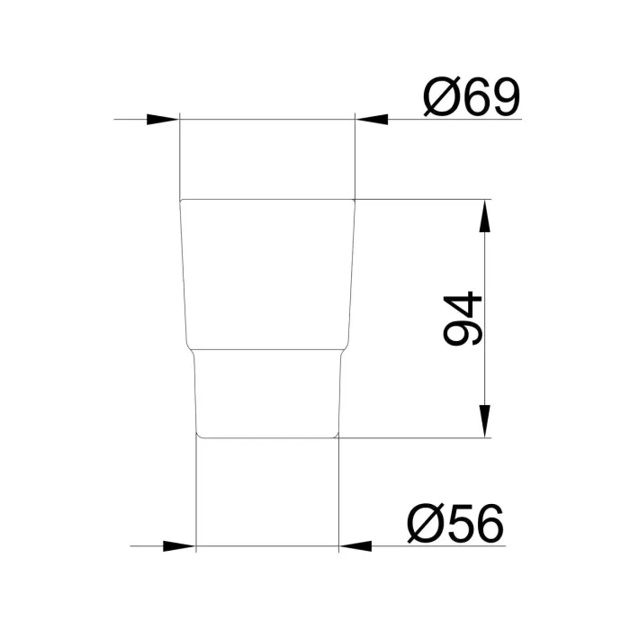 Склянка для зубних щіток Frap F752, скло, матовий