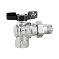 Кран кульовий з напівзгоном Officine Rigamonti Aurea PN35 1/2", кутовий (1120.115)