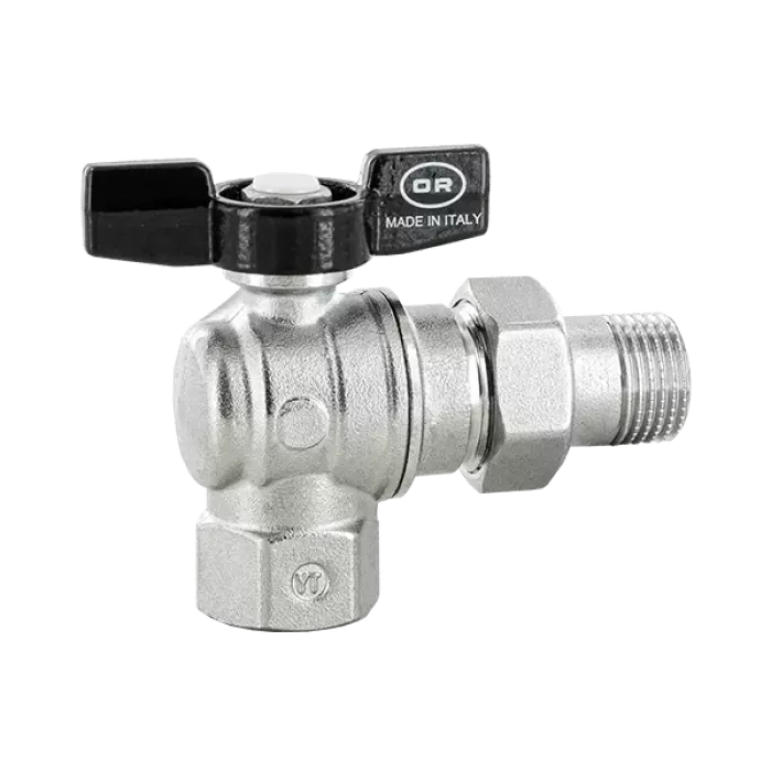 Кран кульовий з напівзгоном Officine Rigamonti Aurea PN35 1/2", кутовий (1120.115)