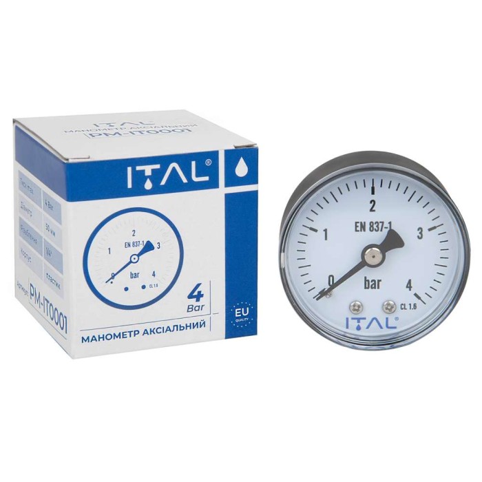 Манометр Ø50 1/4" 4 bar фронтальний ITAL {200}