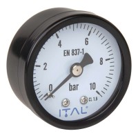 Манометр Ø50 1/4" 10 bar фронтальний МЕТАЛ ITAL {200}