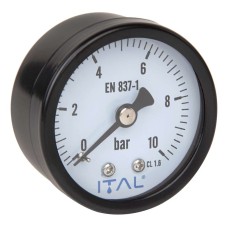 Манометр Ø50 1/4" 10 bar фронтальний МЕТАЛ ITAL {200}