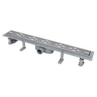 IT13-FT01/300 ITAL Душовий трап 300*70*67 мм ABS пластик, сірий (блістер) {5/1}