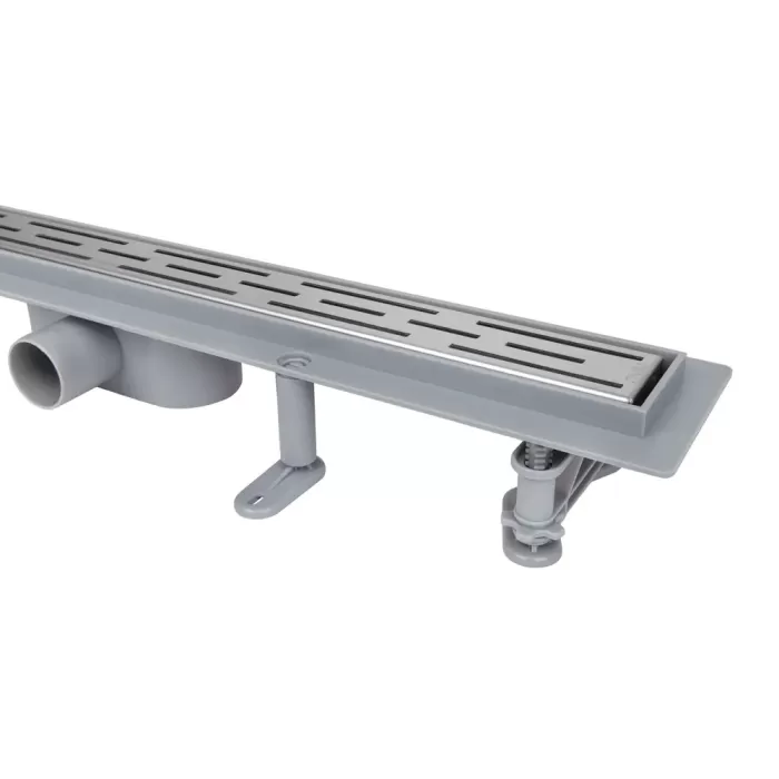 IT13-FT01/400 ITAL Душовий трап 400*70*67 мм ABS пластик, сірий (блістер) {5/1}