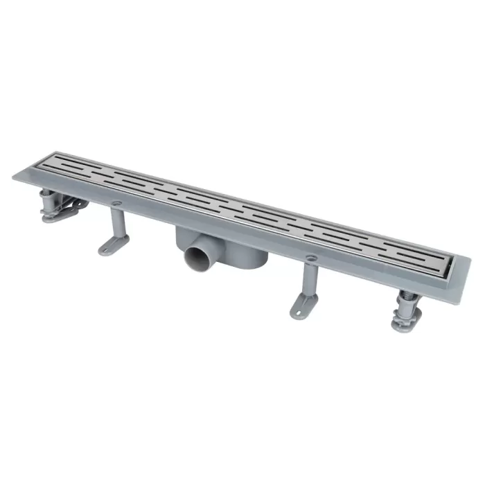 IT13-FT01/400 ITAL Душовий трап 400*70*67 мм ABS пластик, сірий (блістер) {5/1}