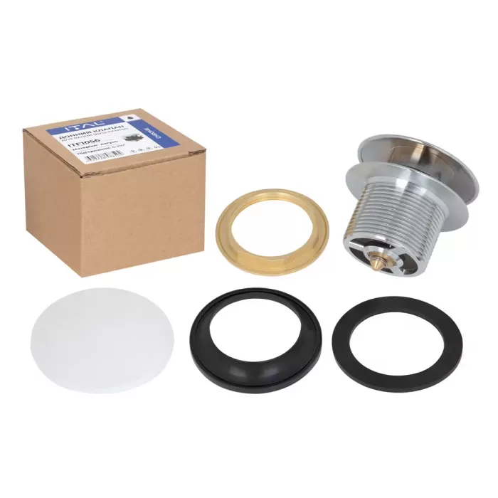 Донний клапан ITAL HF1056, автомат, Ø70мм, 1 1/2", латунь, хром
