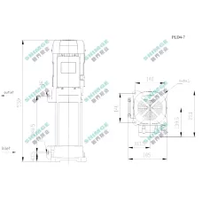 PLD4-7 SHIMGE 220В ц/біжний багатоступ. вертик. (1,8 кВт, Нmax=86(70)м, Qmax=100(67)л/хв {1}