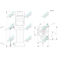 PL4-6 SHIMGE 380В ц/біжний багатоступ. вертик. (1,5 кВт, Нmax=74(58)м, Qmax=100(67)л/хв {1}