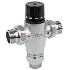 Клапан термостат. змішувальний 1" ITAL нік. (IT100-H1040)